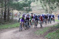 Highlight for Album: Notts & Derby,Senior Cross race at Watchwood Plantation 01/09.